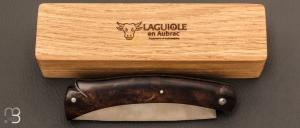  Couteau  "  Mistral 11 CM  " manche loupe de laurel par Laguiole en Aubrac
