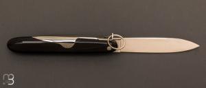  Couteau de poche " Navette 16 CM " par J. Mongin - corne de buffle 