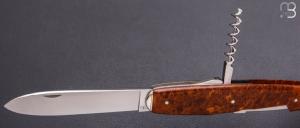  Couteau " Navette 4 pièces " de collection par Adrien Vautrin - Micarta