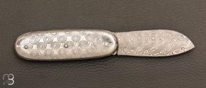  Couteau " Navette " full damas de Robert Beillonnet