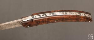   Couteau " Styl'ver " par Goyon Chazeau -  Noyer et lame damas
