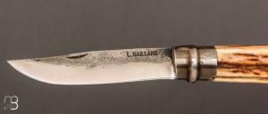    Couteau  "  Opinel N°09 " custom bois de cerf par Laurent Gaillard