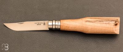 Couteau Opinel N8  sculpter en noyer