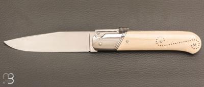    Couteau " Palanquille " custom par Glenn Guillou - Ivoire de mammouth et N690