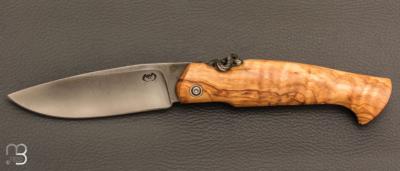 Couteau de poche Piémontais par Mickael Moing - Olivier et 100c6