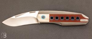  Couteau  "  Potenza " lock-back par Gustavo Thome Cecchini - GTC Custom Knives - Titane et CTS-XHP