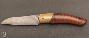    Couteau " Racer " custom par Arnaud Dallier - Gidgee et damas