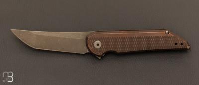 Couteau  " Radford " par Jake Hoback - Titane et S90v