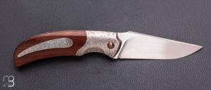     Couteau " Rocket " custom de Stéphane Sagric - Micarta et CristalTi