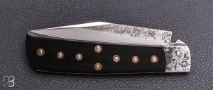   Couteau " Alpin " de Martin Mougeot Bohers - Corne de buffle et C130