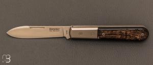  Couteau de poche " Roundhead Barlow " Corne de bélier par Lionsteel - CK0111.RM