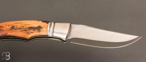    Couteau "  Ryan's  " custom par Raphaël Durand - Mammouth et Suminagashi