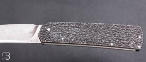   Couteau " Sanjo Slipjoint " custom par Guy Poggetti - Titane et lame en C130