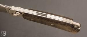   Couteau " Savane " par Éric Parmentier - Micarta et RWL34