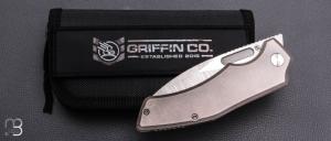   Couteau " Scout F3.5 " par Griffin Company Knives - Titane et lame en Magnacut
