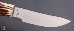    Couteau  " Skinner " par Bill Bagwell - Stag - RARE