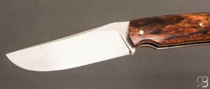   Couteau " Slipjoint " custom par Karim Valentin - Bois de fer et 14c28N