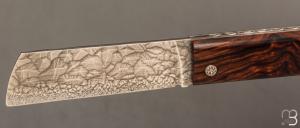  Couteau " Snard Cristal Steel " par Tom Fleury - bois de fer d'Arizona