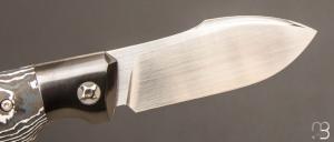    Couteau " Spike " de collection par Olivier Ouertal - Fatcarbon / Zirconium et RWL34