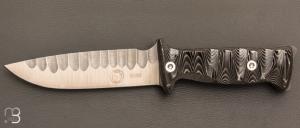  Couteau " TARASCO " Edition Limit�e 20 ans de Wildsteer - N690 et Micarta noir toxifi�
