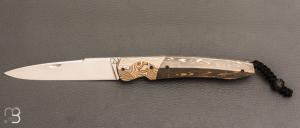    Couteau " Typhon " par Florian Keller - Fibre de carbone et lame en RWL34