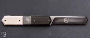   Couteau " Yin et yang " de Philippe Ricard - Damas / Carbone