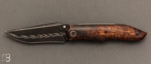   Couteau " custom " de Berthelemy Gabriel - La Forge Agab - Koa et Damas