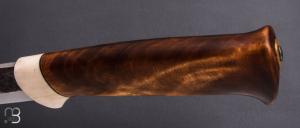  Couteau Custom Nordique de Laurent Juhel - Bouleau / bois d'élan et 80CrV2
