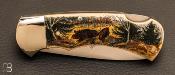 Couteau de poche Puma Scrimshaw "Sangliers"