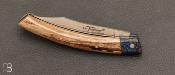 Couteau de poche le Thiers Ivoire de mammouth et carbone par Cognet