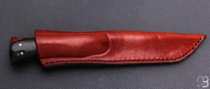   Couteau droit par Éric Parmentier - G10 et niolox