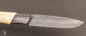 Couteau droit semi intégral " 1820 Berthier " par Anthony Brochier 