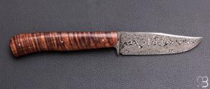    Couteau droit par Anthony Brochier - Tasmanian Blackwood et damas