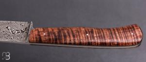    Couteau droit par Anthony Brochier - Tasmanian Blackwood et damas