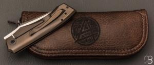    Couteau " custom frame-lock " de Berthelemy Gabriel - La Forge Agab - Titane et RWL34