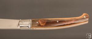  Couteau  " pièce unique " custom de Jérôme Bellon - Ivoire de mammouth et RWL34