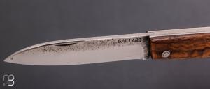 Couteau "slipjoint " par Laurent Gaillard - Châtaignier et lame en XC75