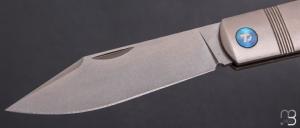 Couteau "slipjoint" par Dreamtech - Titane et lame en VG10 - D4386TG