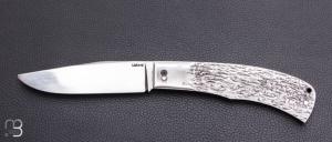     Couteau " slipjoint " full acier par Vincent Lafaye