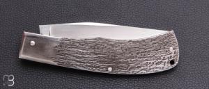     Couteau " slipjoint " full acier par Vincent Lafaye