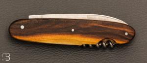  Couteau "Navette" 2 pièces par Berthier - Pistachier et 12C27