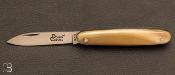 Navette corne blonde 10cm par Douris Chastel - DC841CB