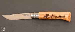 Couteau Opinel N ° 08 ANIMALIA AMERICA - Elan