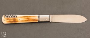    Couteau  "  Pradel 3 pièces " par Romain Alvarez - RWL34 et ivoire de mammouth