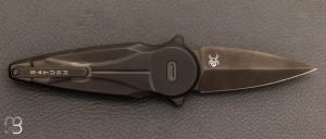 Couteau "  Saturn  " de poche Fox - Titanium et lame M390 - FX.551TIPVD