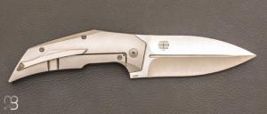 Couteau  "  T4000 " Micarta et Titane par Reate design Tashi Bharucha