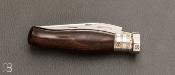Couteau  "    Chambord Randonneur     " de poche pliant par Richard Sossler -13 cm Wengue